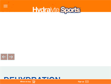 Tablet Screenshot of hydralytesports.com.au